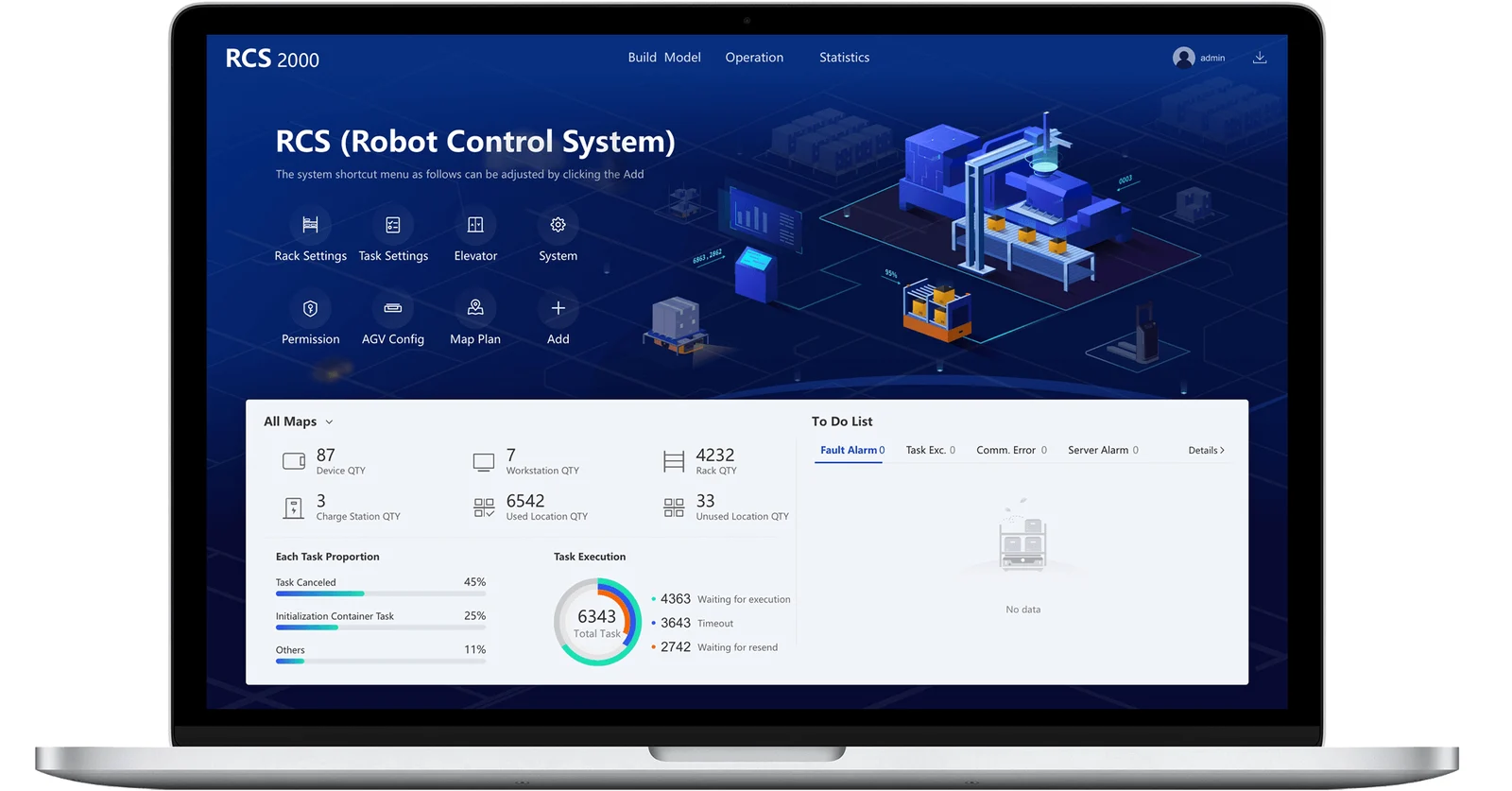 Інтерфейс системи керування роботами RCS-2000