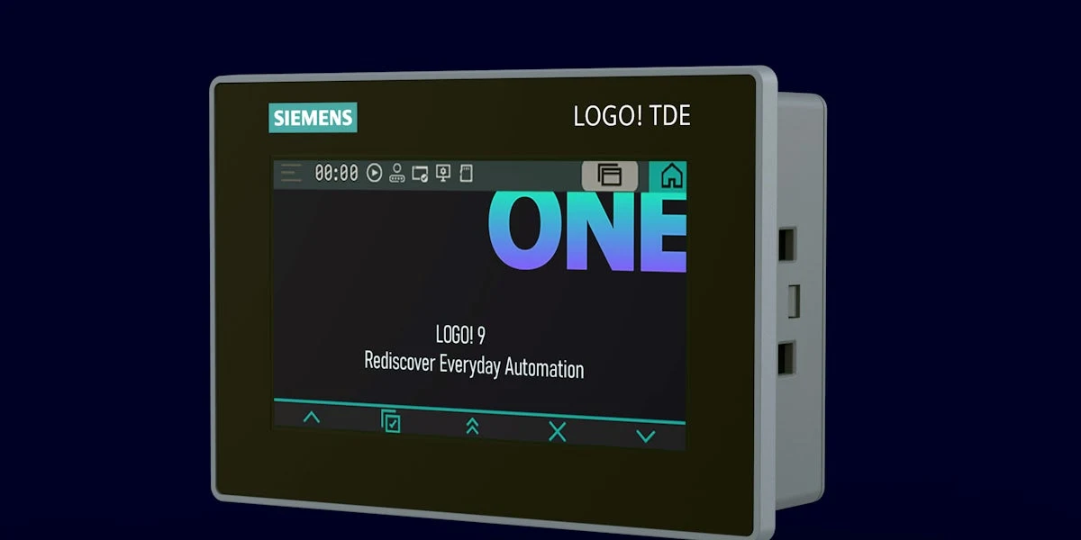 Офіційне зображення сенсорної панелі оператора LOGO! TDE, сумісної із Siemens LOGO! 9