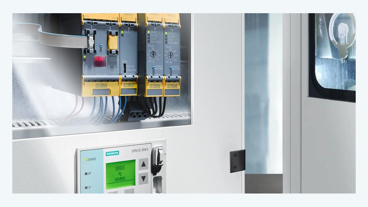 Реле безпеки Siemens SIRIUS 3SK і компоненти безпеки в шафі керування